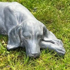 Darthome Limited Large Grey Content Dog Sculpture -Decor Garden Shop IMG 8081 JPEG eca003a7 ce92 4980 818a 9912287271fb