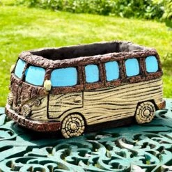 Darthome Limited Cement Tree Trunk Campervan Planter 21cm