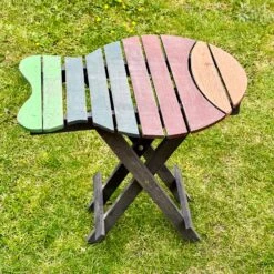 Darthome Limited Rustic Wooden Folding Fish Table
