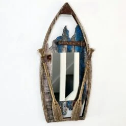 Darthome Limited Rustic Paddle Boat Wall Mirror