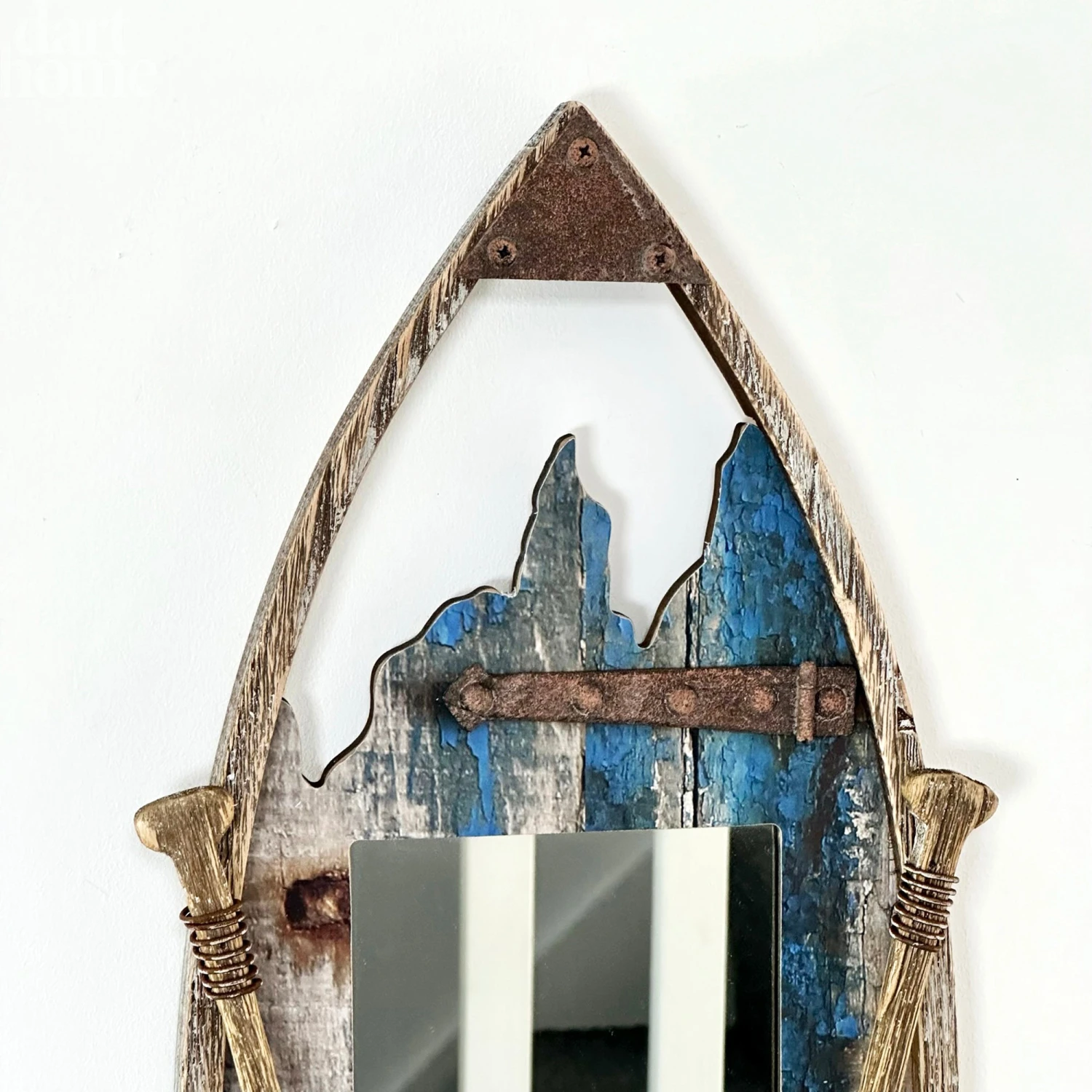 Darthome Limited Rustic Paddle Boat Wall Mirror 2 Darthome Limited Rustic Paddle Boat Wall Mirror - Image 2