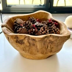Darthome Limited Teak Root Fruit Bowl Large
