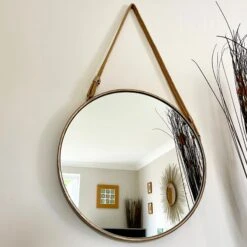 Darthome Limited Industrial Hanging Mirror On Rope