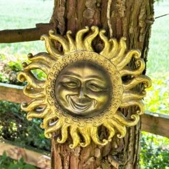 Darthome Limited Gold Jolly Sun Wall Plaque -Decor Garden Shop IMG 8931 JPEG