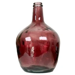 Darthome Limited Recycled Glass Pink Bottle Vase 7 Darthome Limited Recycled Glass Pink Bottle Vase -Decor Garden Shop IMG 9077.JPEGcopy2