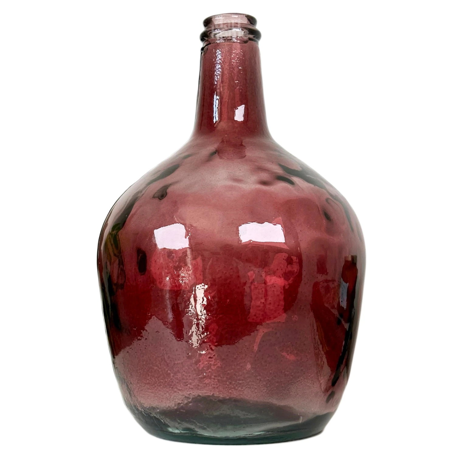 Darthome Limited Recycled Glass Pink Bottle Vase 4 Darthome Limited Recycled Glass Pink Bottle Vase - Image 4