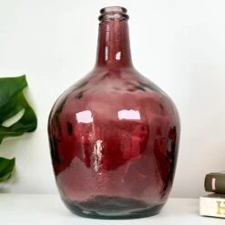 Darthome Limited Recycled Glass Pink Bottle Vase