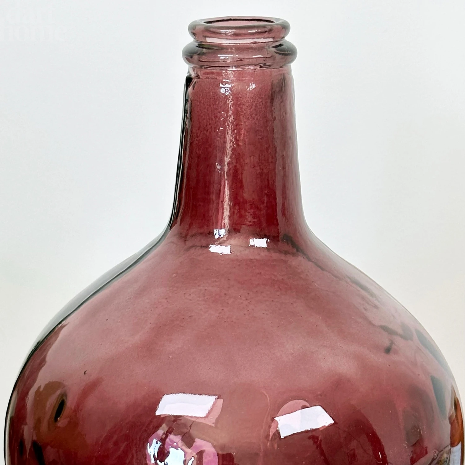 Darthome Limited Recycled Glass Pink Bottle Vase 2 Darthome Limited Recycled Glass Pink Bottle Vase - Image 2