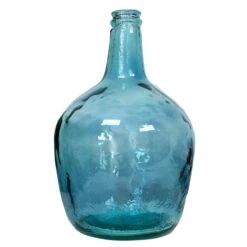 Darthome Limited Recycled Glass Large Teal Bottle Vase -Decor Garden Shop IMG 9087.JPEGcopy