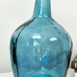 Darthome Limited Recycled Glass Large Teal Bottle Vase -Decor Garden Shop IMG 9092 JPEG