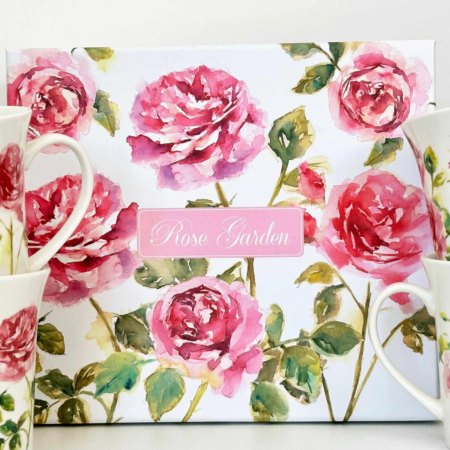 Darthome Limited Set Of 4 Pink Rose Garden Mugs Giftboxed 5 Darthome Limited Set Of 4 Pink Rose Garden Mugs Giftboxed - Image 5