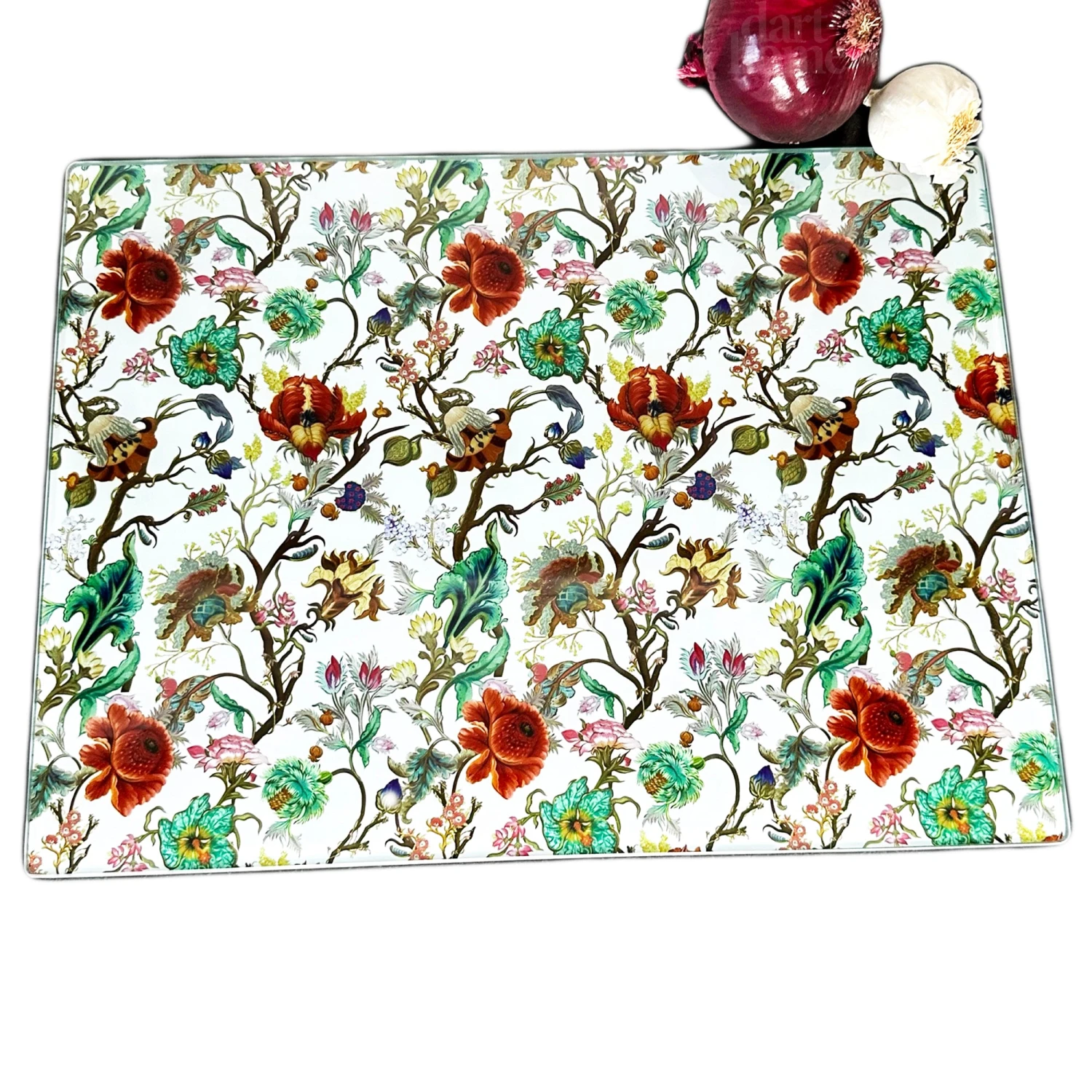 Darthome Limited William Morris Anthina Glass Chopping Board 4 Darthome Limited William Morris Anthina Glass Chopping Board - Image 4