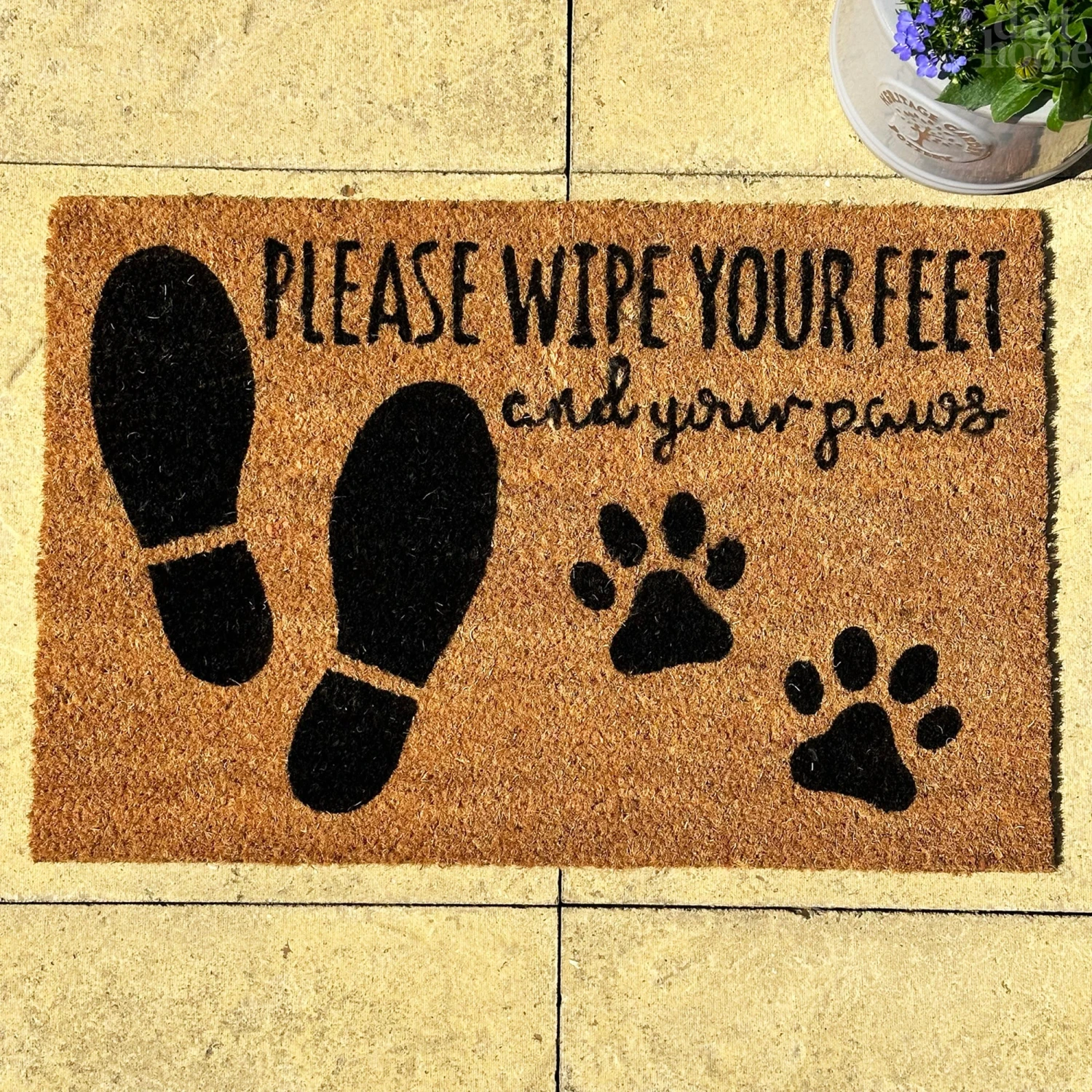 Darthome Limited Wipe Your Feet And Your Paws Coir Doormat 1 Darthome Limited Wipe Your Feet And Your Paws Coir Doormat