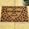 Darthome Limited Dogs Leave Paw Prints On Your Hearts Coir Doormat