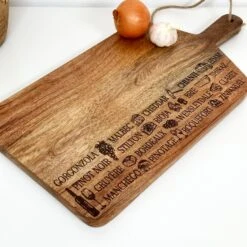 Darthome Limited Etched Cheese & Wine Chopping Board A