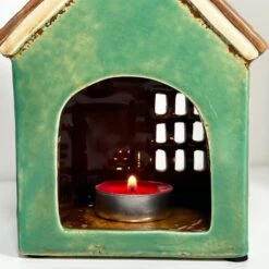 Darthome Limited Green Holiday House Candle Holder -Decor Garden Shop IMG 9523 JPEG