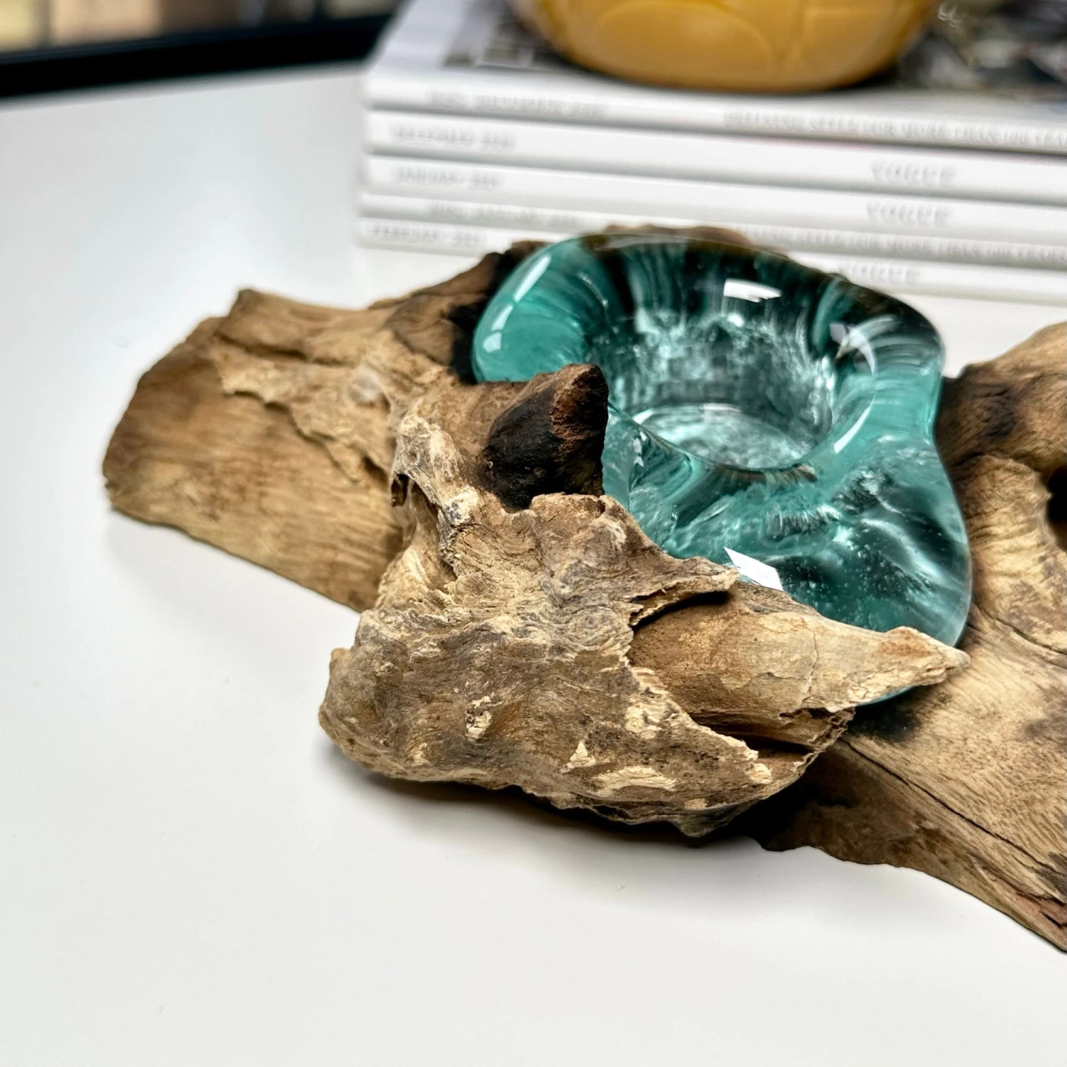 Darthome Limited Molten Tea Light Holder On Teak Root Stand 7 Darthome Limited Molten Tea Light Holder On Teak Root Stand - Image 7