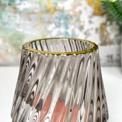 Darthome Limited Ribbed Glass Candle Holders Set Of 2 9 Darthome Limited Ribbed Glass Candle Holders Set Of 2 -Decor Garden Shop IMG E0141 edited84