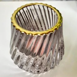 Darthome Limited Ribbed Glass Candle Holders Set Of 2 10 Darthome Limited Ribbed Glass Candle Holders Set Of 2 -Decor Garden Shop IMG E0142 edited85