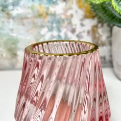 Darthome Limited Ribbed Glass Candle Holders Set Of 2 12 Darthome Limited Ribbed Glass Candle Holders Set Of 2 -Decor Garden Shop IMG E0144 edited87