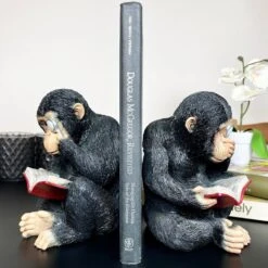 Darthome Limited Black Reading Monkey Bookends