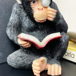 Darthome Limited Black Reading Monkey Bookends 12 Darthome Limited Black Reading Monkey Bookends -Decor Garden Shop IMG E0149 editedAJ