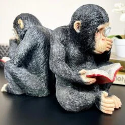 Darthome Limited Black Reading Monkey Bookends 14 Darthome Limited Black Reading Monkey Bookends -Decor Garden Shop IMG E0157 editedAQ