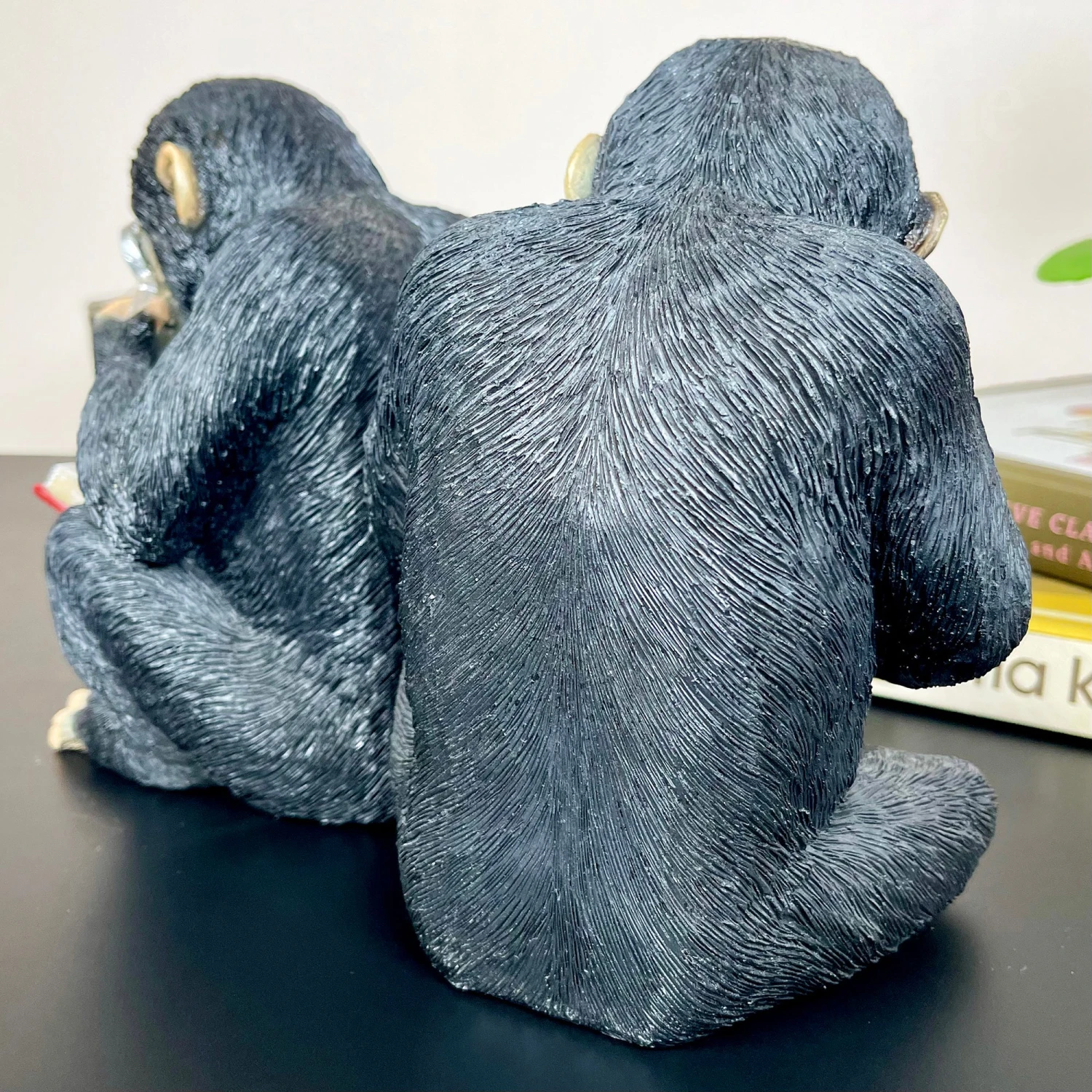 Darthome Limited Black Reading Monkey Bookends 8 Darthome Limited Black Reading Monkey Bookends - Image 8