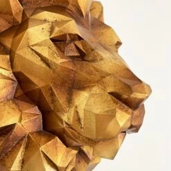Darthome Limited Geometric Gold Lions Wall Head -Decor Garden Shop IMG E0175 editedBG