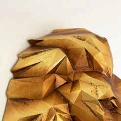 Darthome Limited Geometric Gold Lions Wall Head -Decor Garden Shop IMG E0176 editedBH