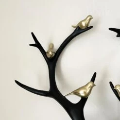 Darthome Limited Black Stags Head With Gold Bird Decoration -Decor Garden Shop IMG E0195 editedBV 1