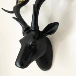 Darthome Limited Black Stags Head With Gold Bird Decoration -Decor Garden Shop IMG E0197 editedBX