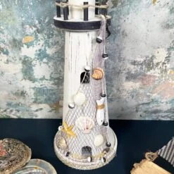 Darthome Limited White Wooden Lighthouse Nautical Ornament -Decor Garden Shop IMG E0276 edited6