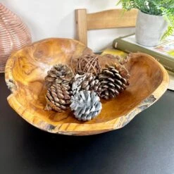 Darthome Limited Teak Root Wood Decorative Bowl 30cm -Decor Garden Shop IMG E0305 editedCH