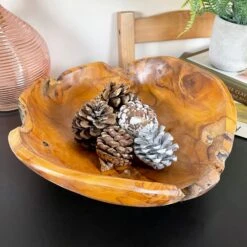 Darthome Limited Teak Root Wood Decorative Bowl 30cm