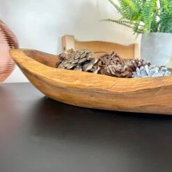 Darthome Limited Teak Root Wood Long Bowl 35cm -Decor Garden Shop IMG E0332 editedDA