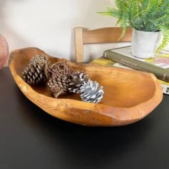 Darthome Limited Teak Root Long Bowl 45cm -Decor Garden Shop IMG E0344 editedDK