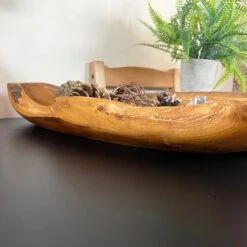 Darthome Limited Teak Root Long Bowl 45cm -Decor Garden Shop IMG E0347 editedDN