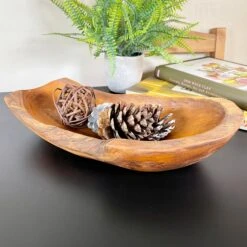 Darthome Limited Teak Root Long Bowl 45cm -Decor Garden Shop IMG E0358 editedDU