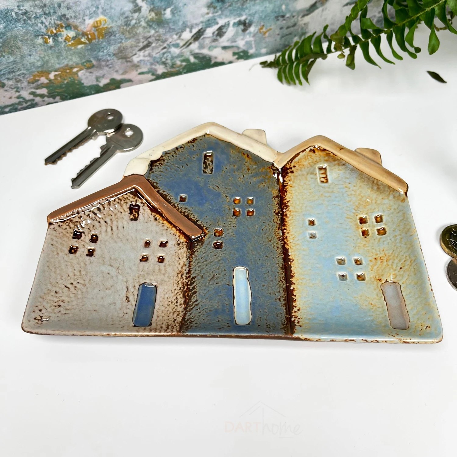 Darthome Limited Ceramic Cottage Houses Decorative Plate 19cm 2 Darthome Limited Ceramic Cottage Houses Decorative Plate 19cm - Image 2