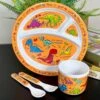 Darthome Limited Orange Dinosaur Eating Set