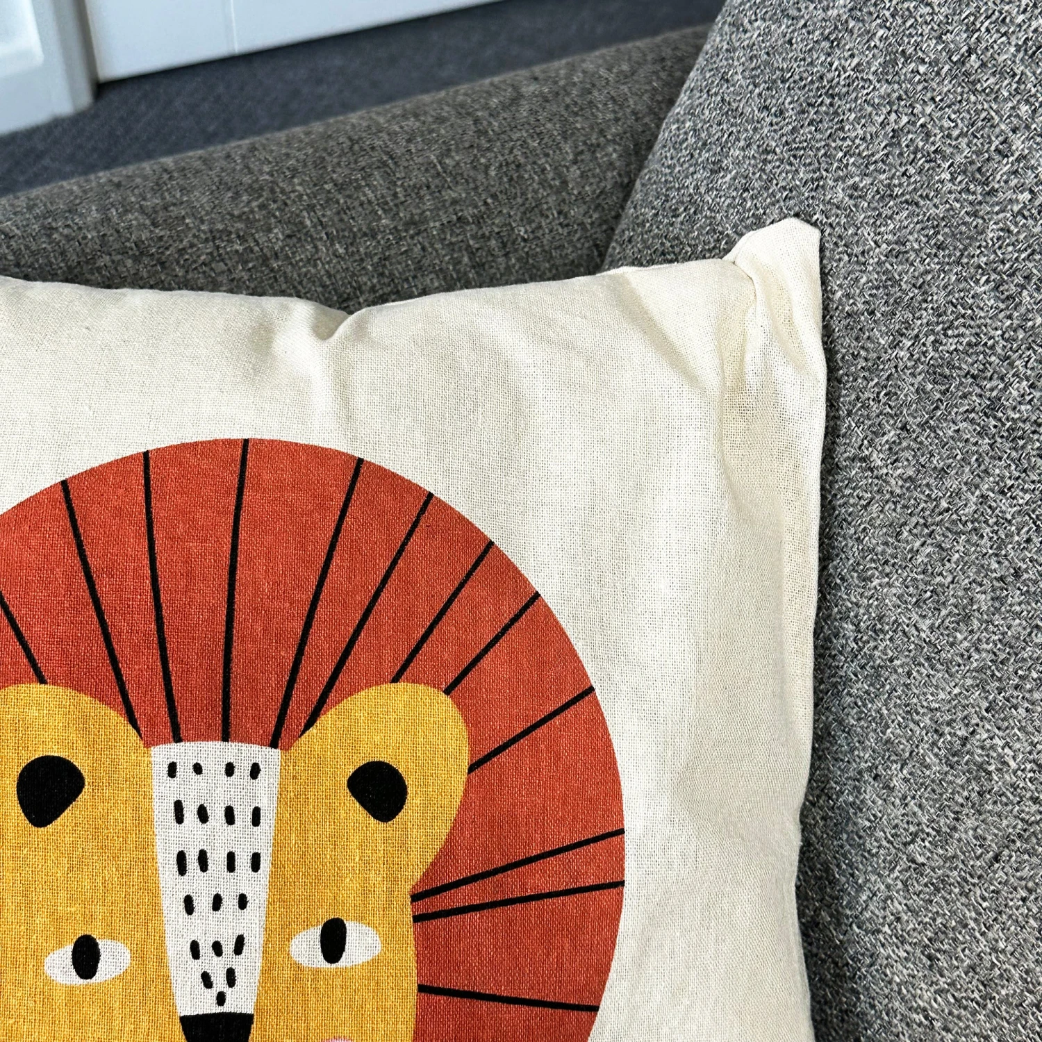 Darthome Limited Safari Childrens Cushion - Lion 3 Darthome Limited Safari Childrens Cushion - Lion - Image 3
