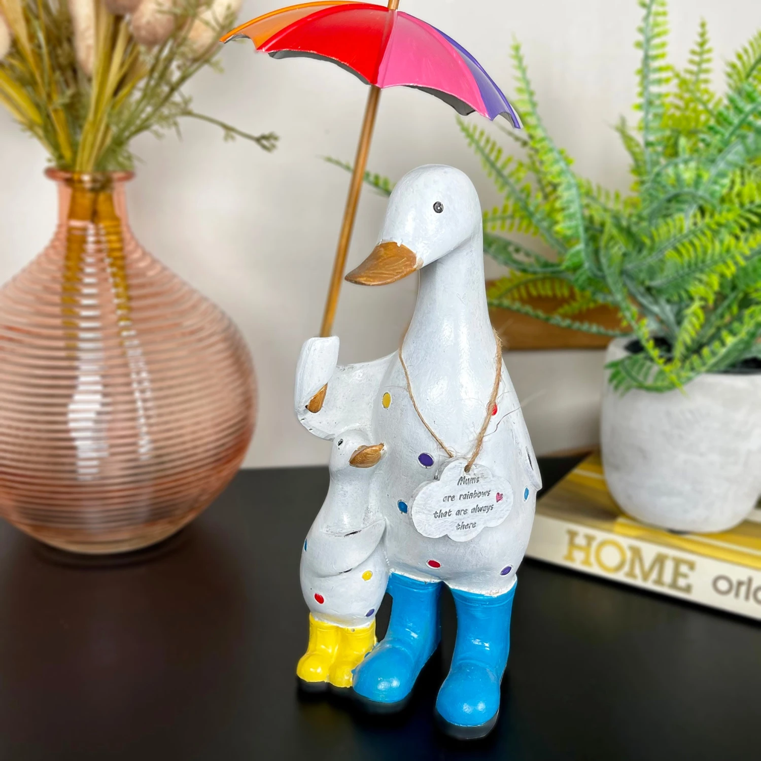 Darthome Limited Rainbow Duck & Baby Figurine - Mums Are Rainbows 1 Darthome Limited Rainbow Duck & Baby Figurine - Mums Are Rainbows