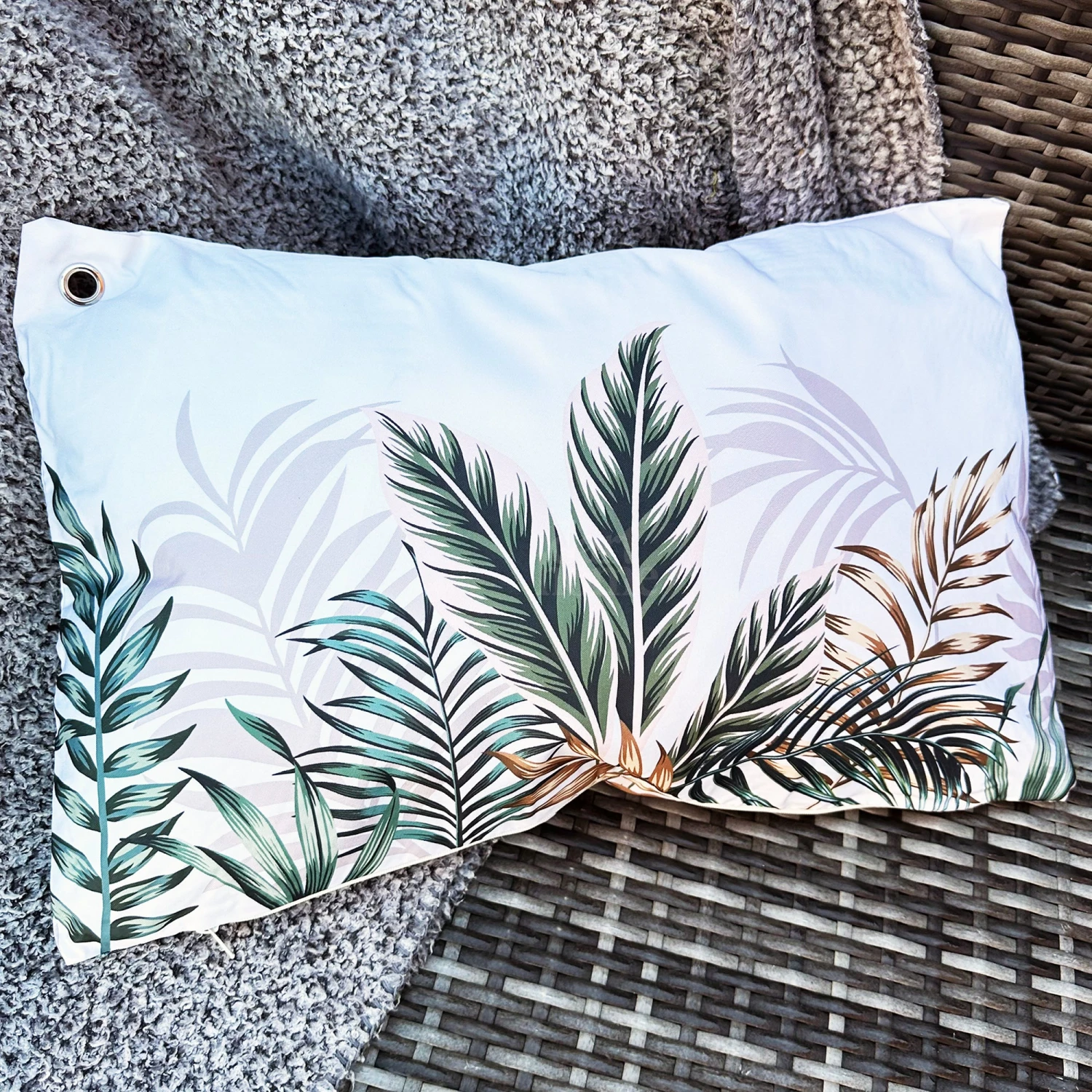 Darthome Limited Golden Tropical Jungle Outdoor Cushion 50x35cm 1 Darthome Limited Golden Tropical Jungle Outdoor Cushion 50x35cm