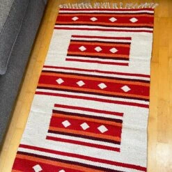 Darthome Limited Red Cotton Moroccan Rug -Decor Garden Shop IMG E0484 edited108
