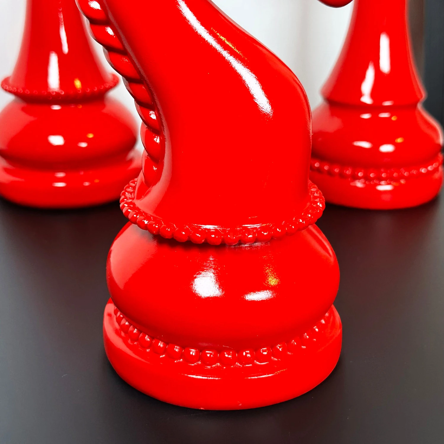 Darthome Limited 3pc Red Giant Chess Statues 7 Darthome Limited 3pc Red Giant Chess Statues - Image 7