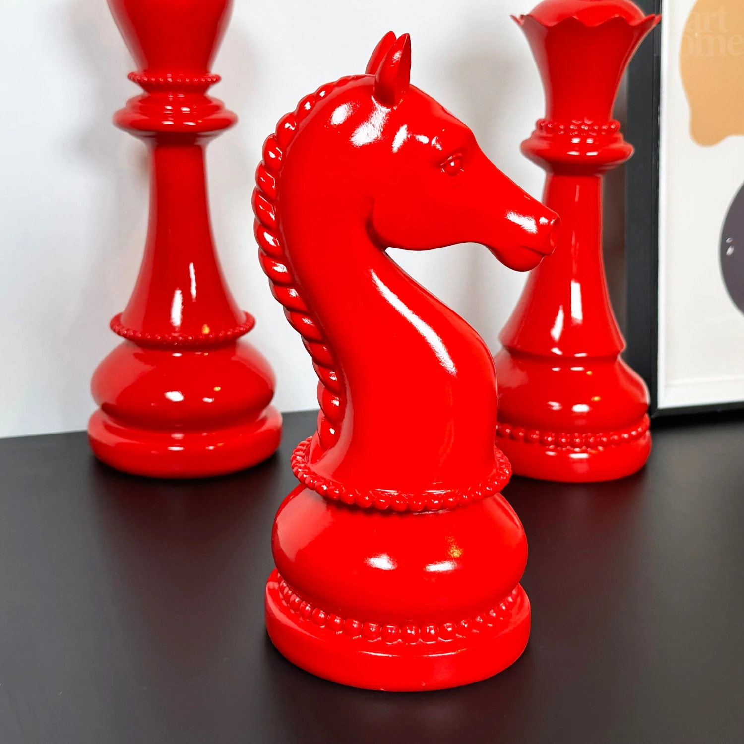 Darthome Limited 3pc Red Giant Chess Statues 8 Darthome Limited 3pc Red Giant Chess Statues - Image 8