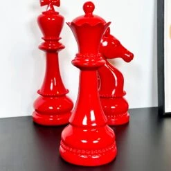 Darthome Limited 3pc Red Giant Chess Statues 22 Darthome Limited 3pc Red Giant Chess Statues -Decor Garden Shop IMG E0512