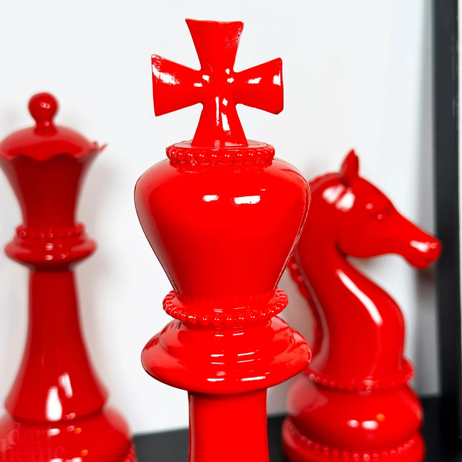 Darthome Limited 3pc Red Giant Chess Statues 11 Darthome Limited 3pc Red Giant Chess Statues - Image 11