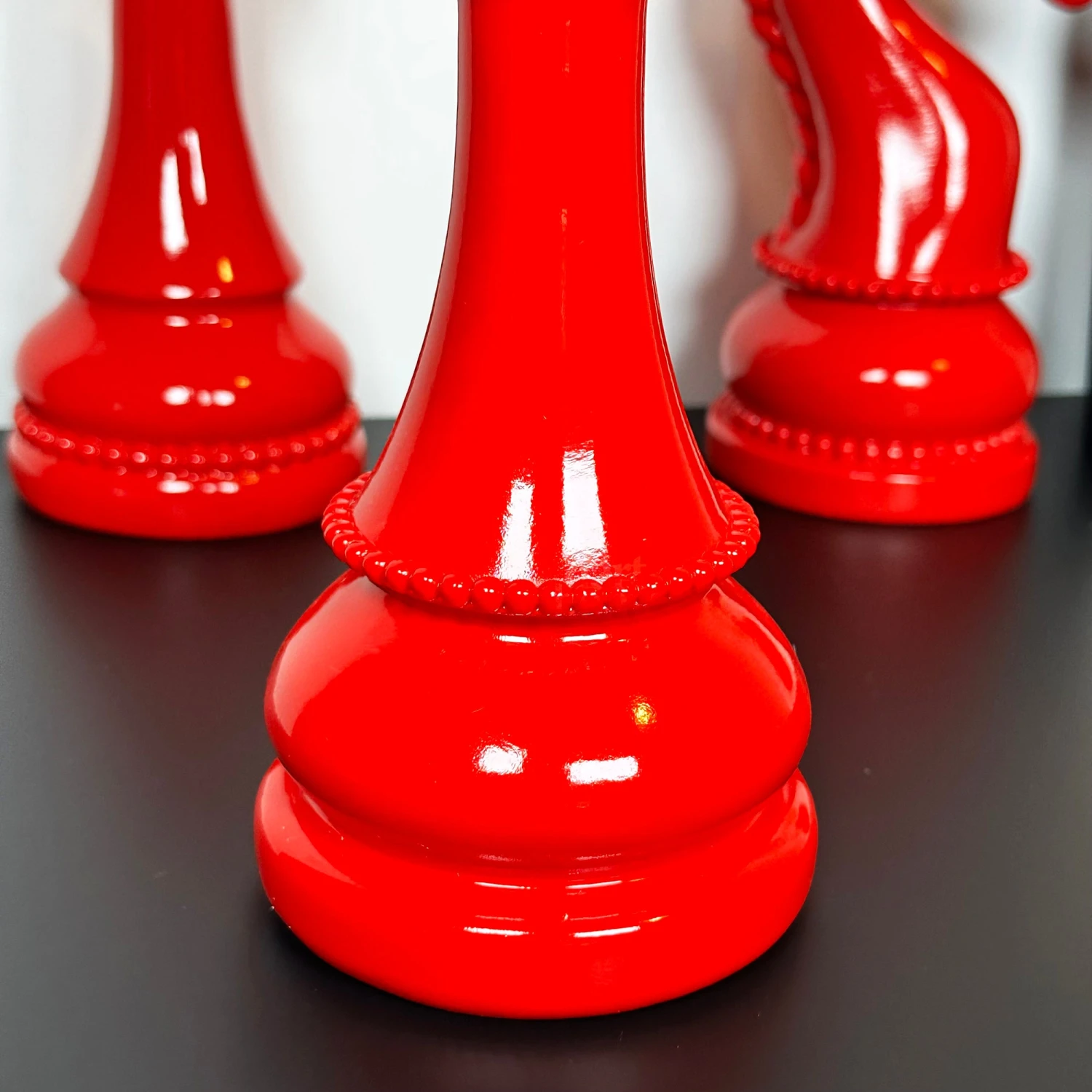 Darthome Limited 3pc Red Giant Chess Statues 12 Darthome Limited 3pc Red Giant Chess Statues - Image 12